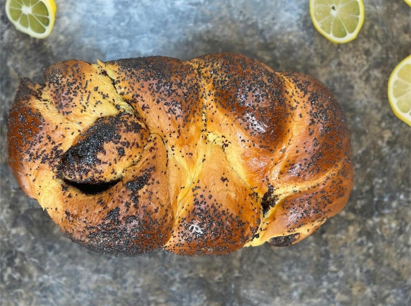 challah back girls summer lemon poppy bread