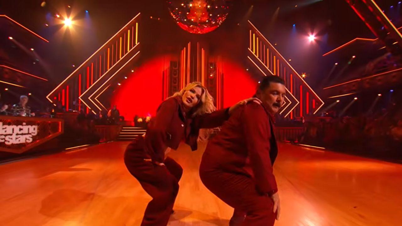 Image of Witney Carson praised Guillermo Rodriguez for continuing to practice and work on his dancing throughout the competition.