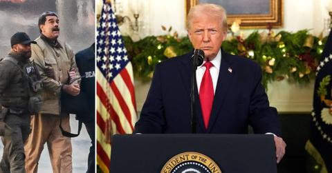 split image of Nicolas Maduro and Donald Trump