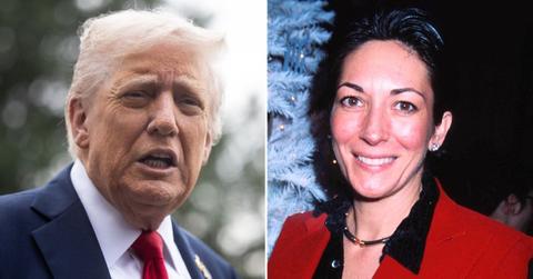 photo of Donald Trump and Ghislaine Maxwell