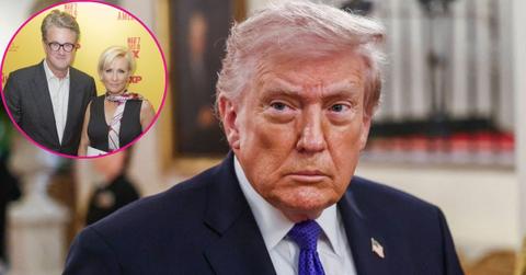 composite photo of donald trump and joe scarborough with mika Brzezinski