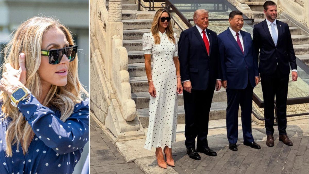 split of Lara Trump, Donald & Melania. 