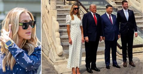 split of Lara Trump, Donald & Melania.