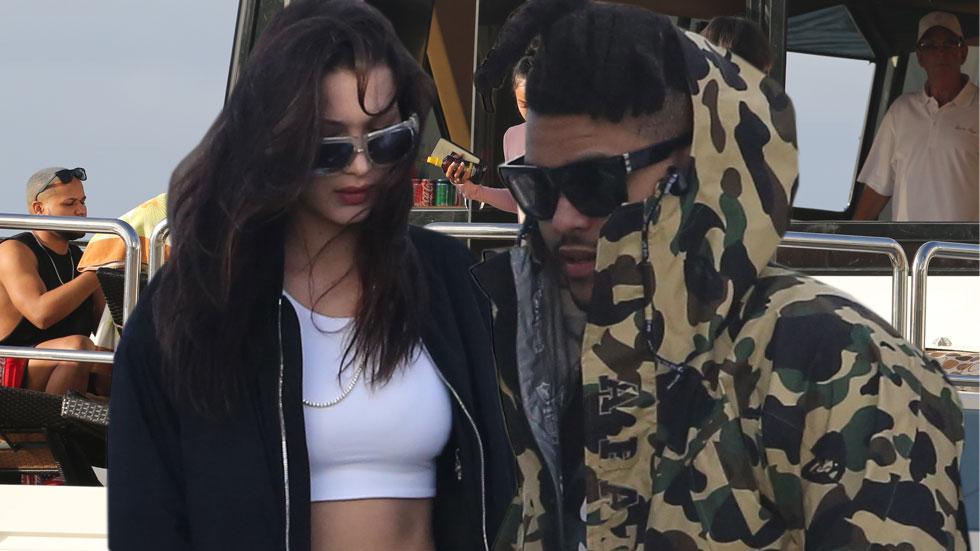 Bella Hadid and The Weeknd in Miami Together December 2015