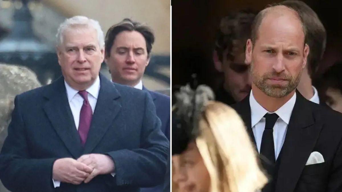 image split of prince Andrew and Prince William