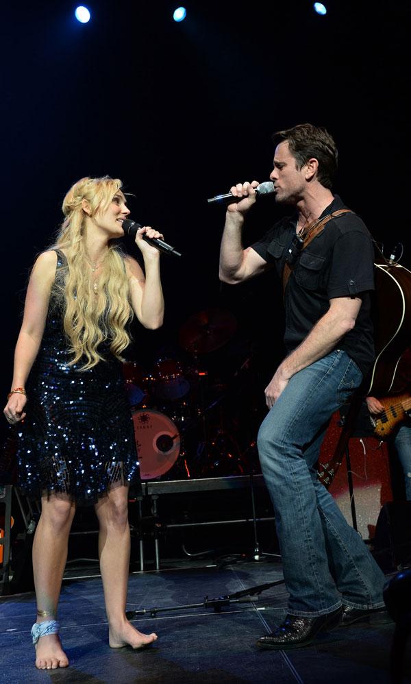 Clare Bowen and Charles Esten