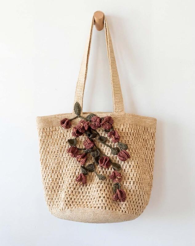 lady bird flower tote