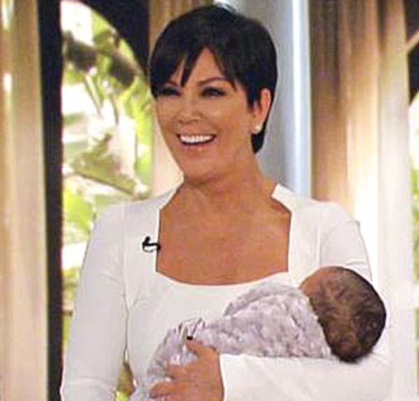 Kris Jenner Talk Show Kim Kardashian fake baby 1