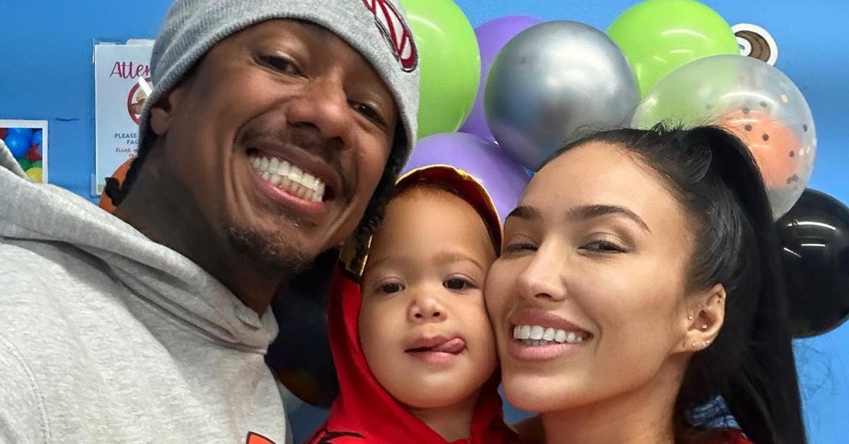 A photo of Nick Cannon, Bre Tiesi and their son, Legendary.