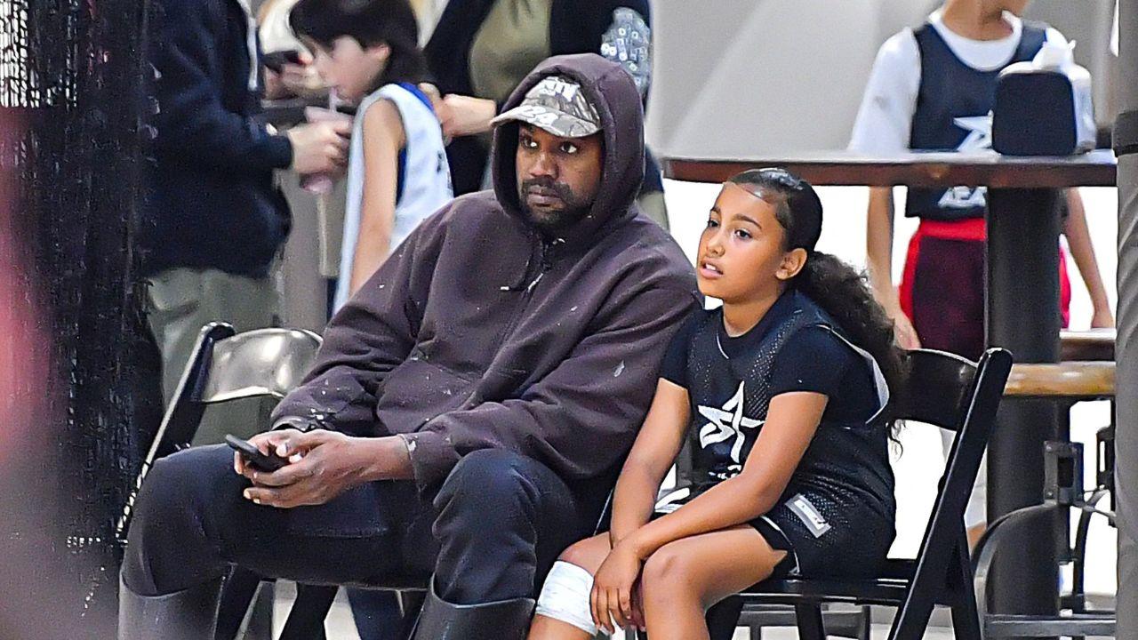 Image of Spending time with their children provided Kanye West emotional comfort.