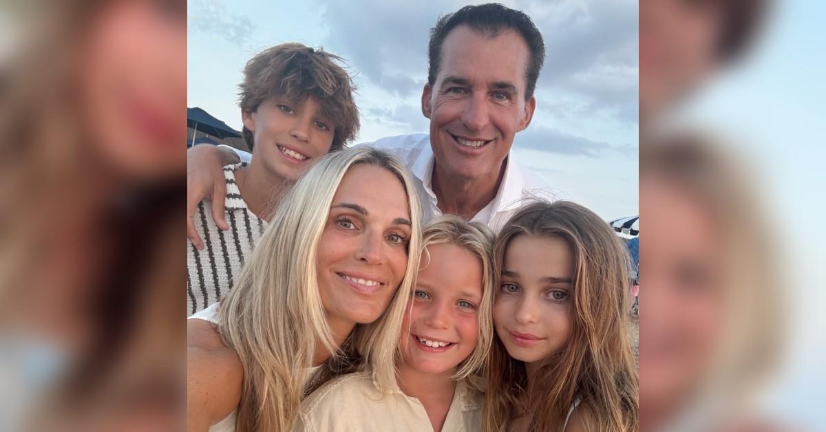 image of The model says her kids are 'intrigued' by showbiz. 