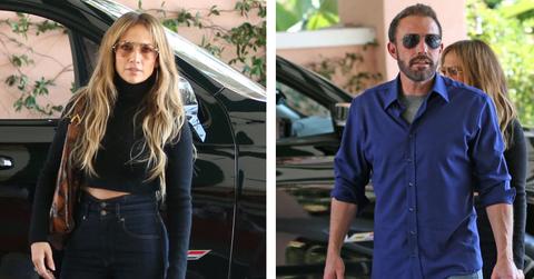 Composite photo of Jennifer Lopez and Ben Affleck.