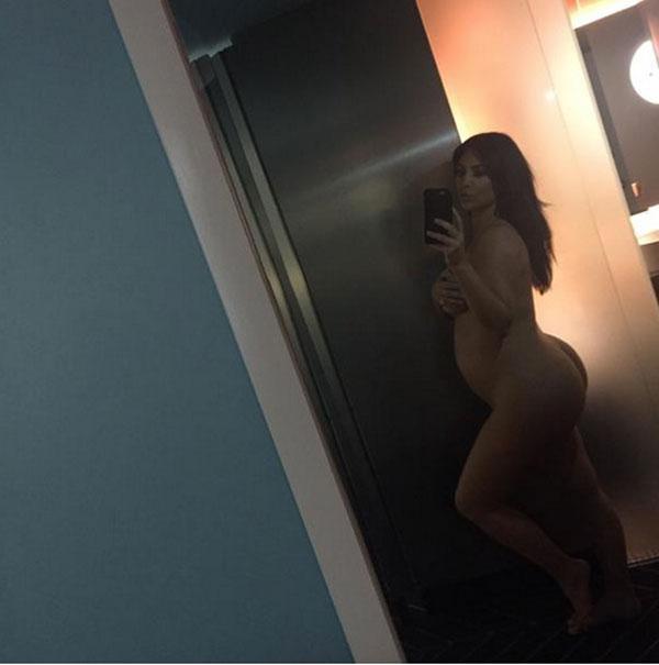 Kim kardashian naked pregnant nude baby bump