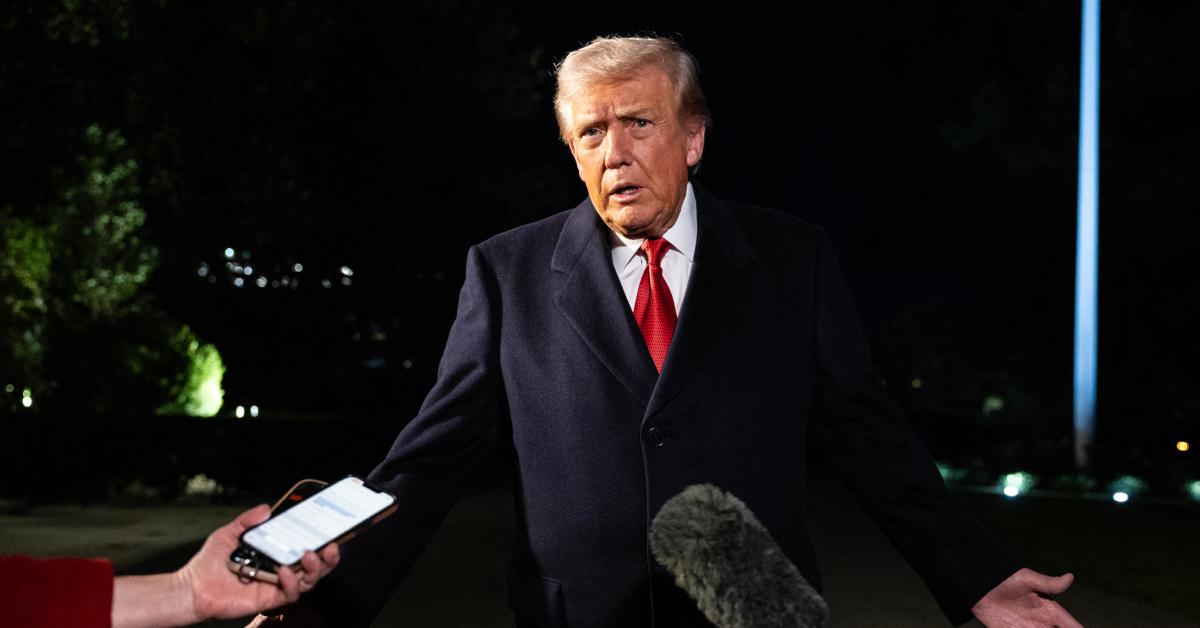 Image of Donald Trump boasted about latest polling data.