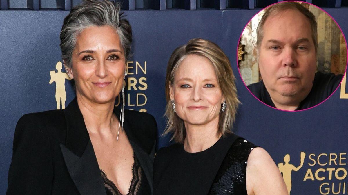 composite photo of jodie foster and wife Alexandra Hedison and john hinckley jr.