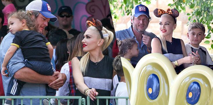 Gwen stefani blake shelton wedding rumors disneyland son kingston ok long