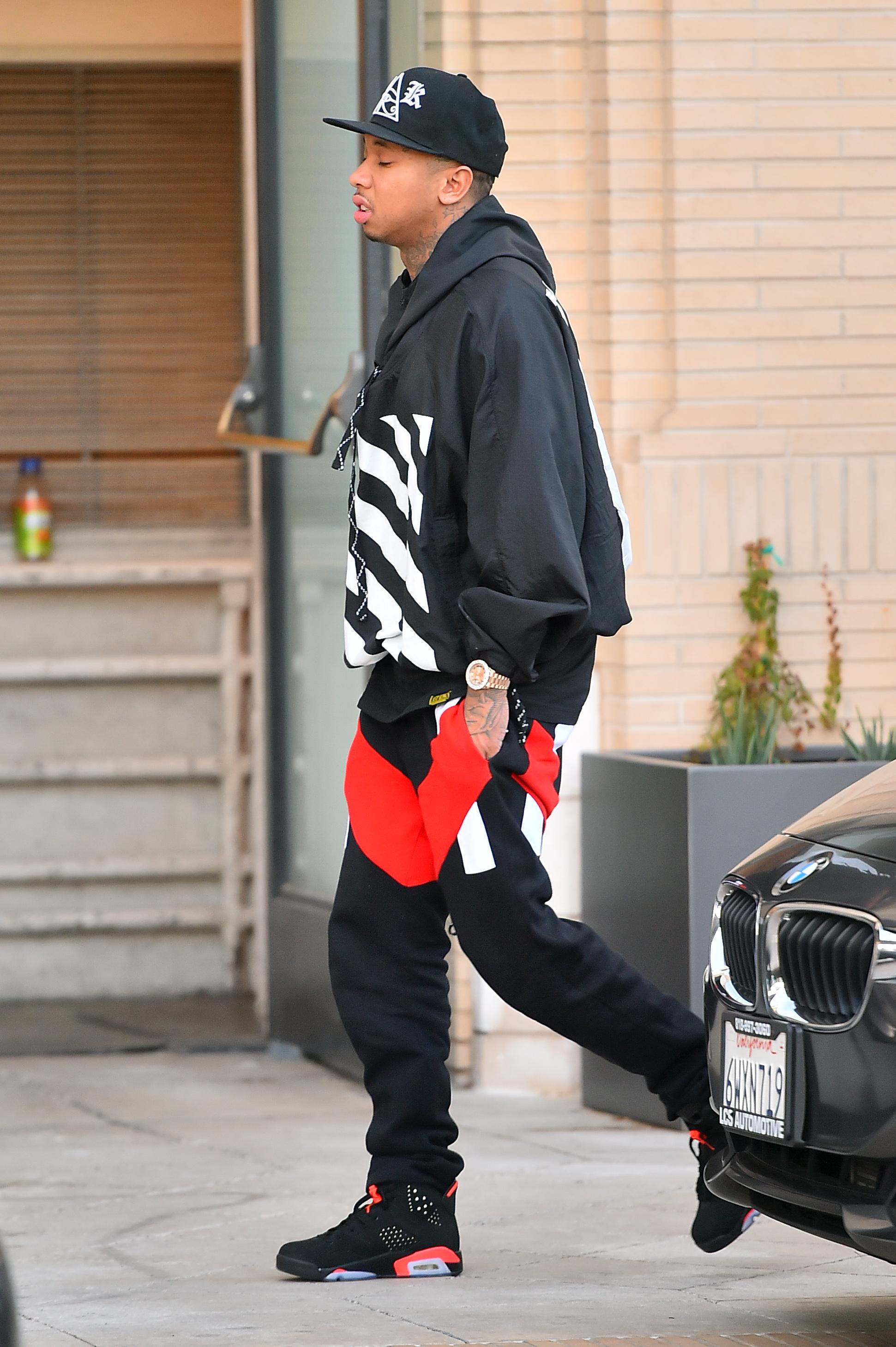 Tyga heads to Barneys for some last minute holiday shopping