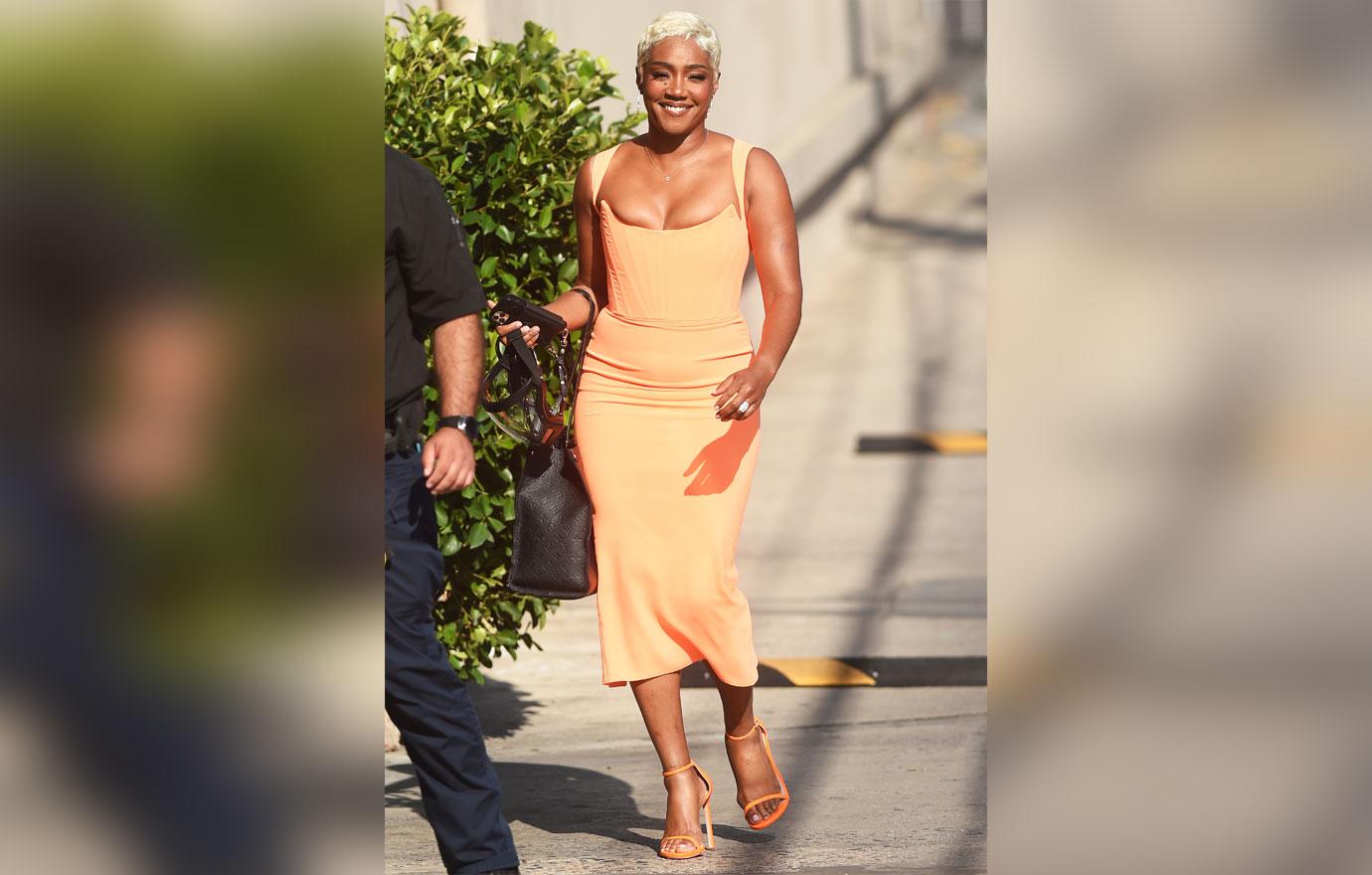 tiffany haddish seen at jimmy kimmel live