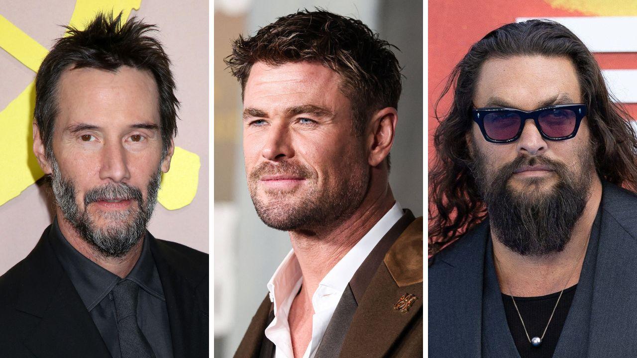 best celebrity beards chris hemsworth keanu reeves