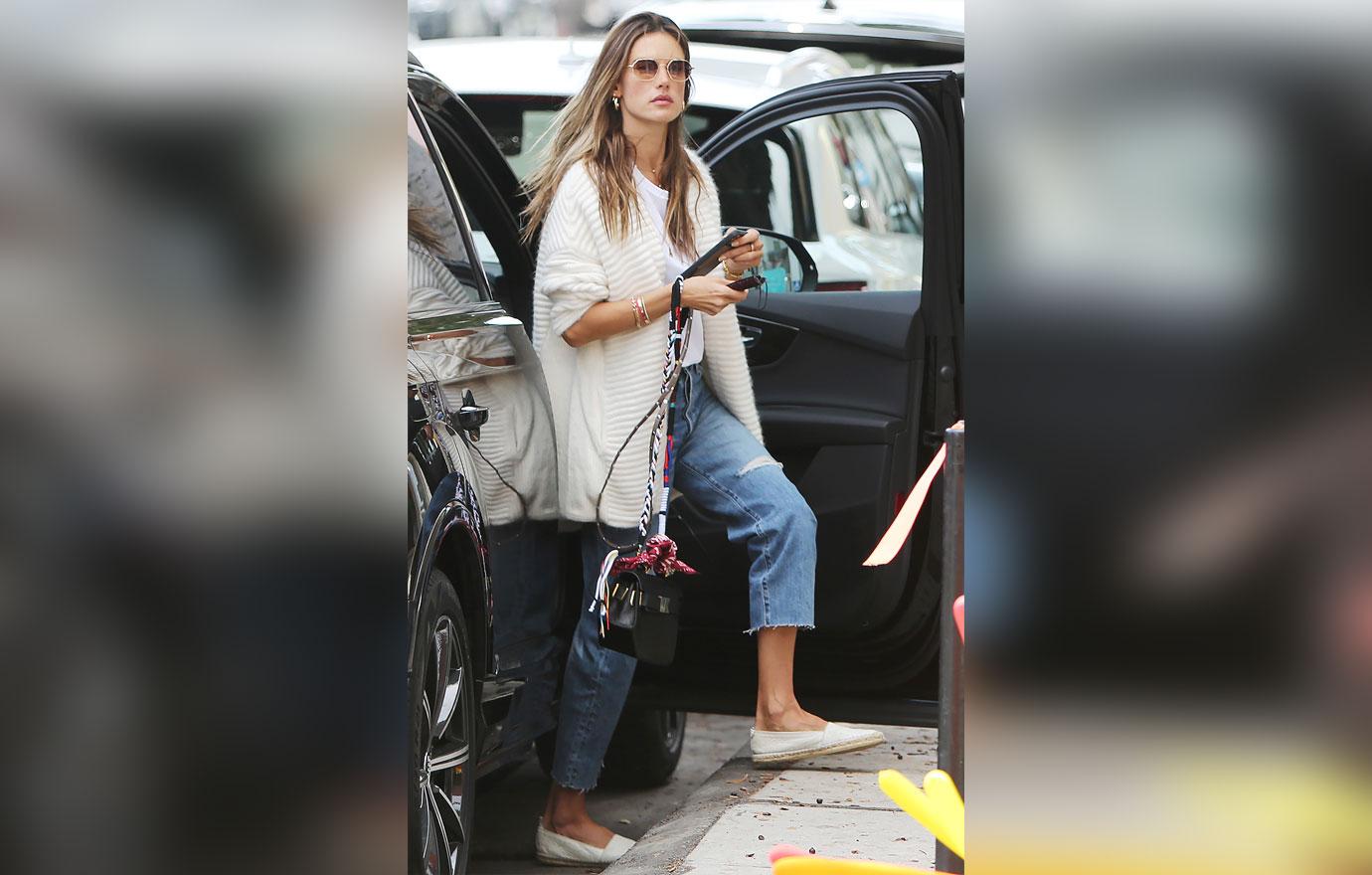 alessandra ambrosio out and about in la