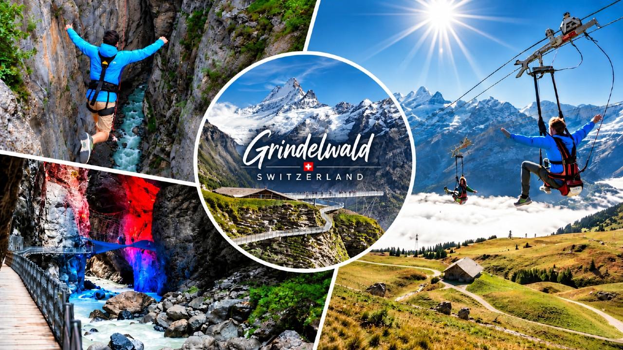From high-flying ziplines and breathtaking cliff walks to heart-pounding canyon swings, Grindelwald delivers unforgettable thrills against some of the world's most spectacular mountain scenery.