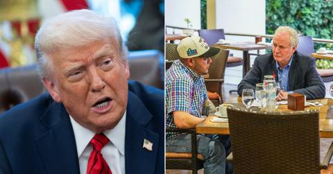 Composite photo of Donald Trump