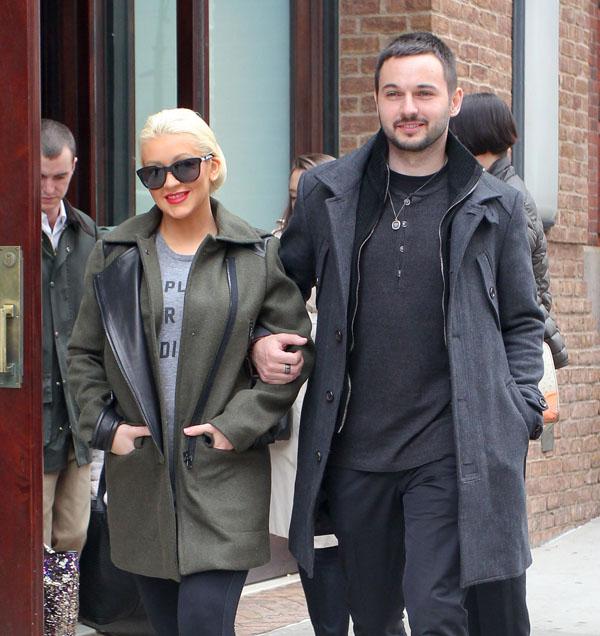 Christina Aguilera and Matt Rutler out in NYC