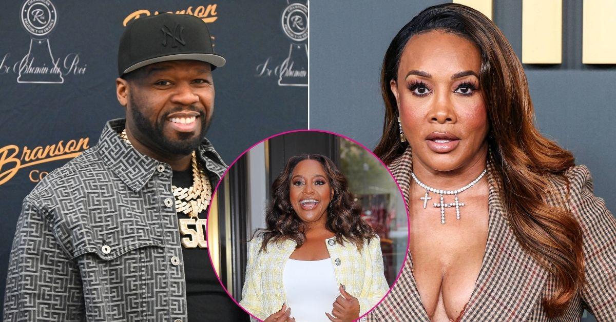 Split photo of 50 Cent, Sherri Shepherd & Vivica Fox