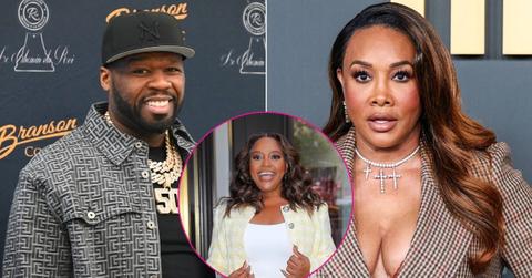 Split photo of 50 Cent, Sherri Shepherd & Vivica Fox