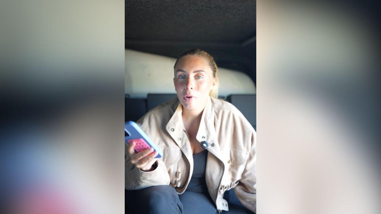 image of The new mom recently announced the birth of her first child in an Instagram video.