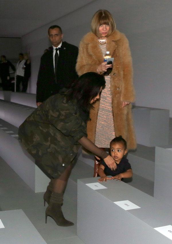 Anna Wintour Shades Crying North West At Kanye West's Fashion Show