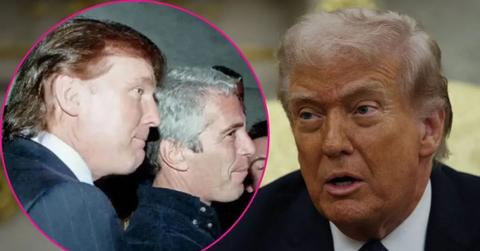 Composite photo of Donald Trump and Jeffrey Epstein.