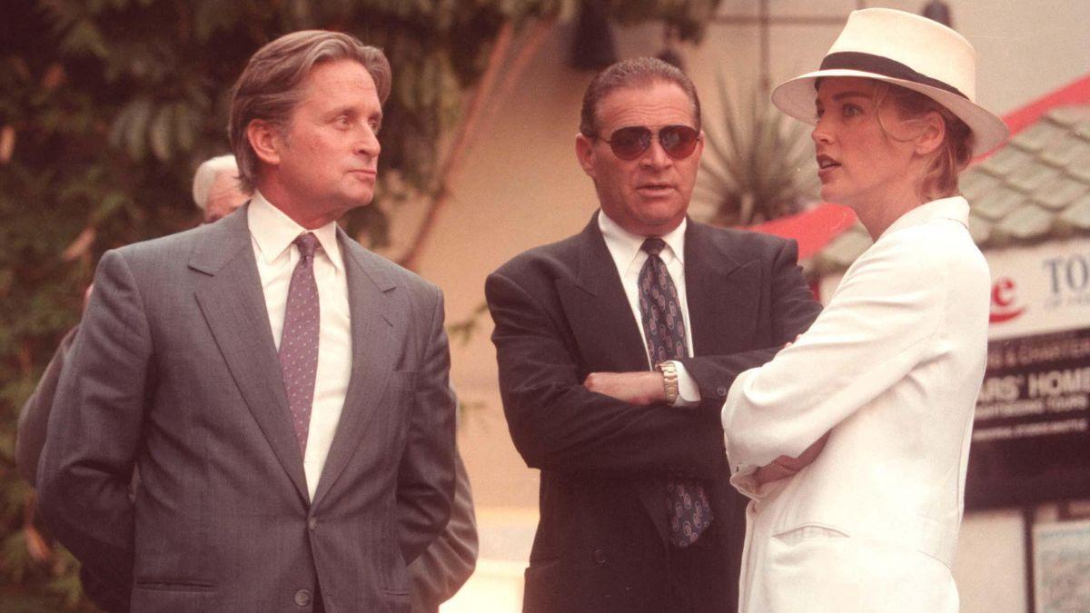 Photo of Stone revealed Michael Douglas 'screamed' at her before she was cast opposite him in 'Basic Instinct.'