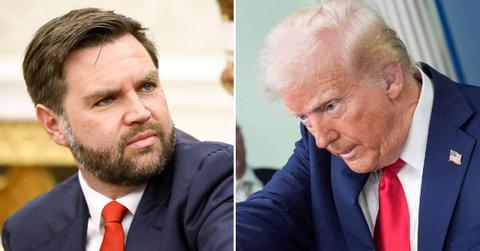 split of J.D. Vance and Donald Trump.