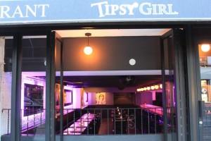 A view from the outside of Tipsy Girl, located at 45 West 8th Street in NYC.