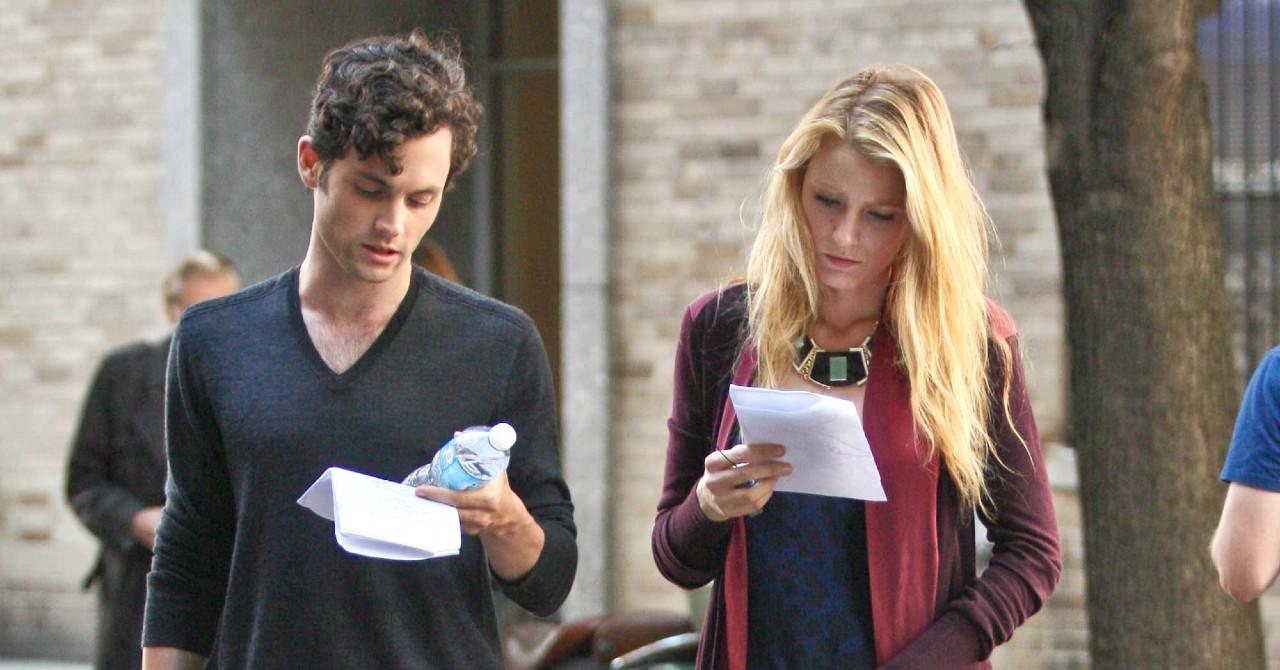 blake lively ripped apart reporter asking penn badgley romance