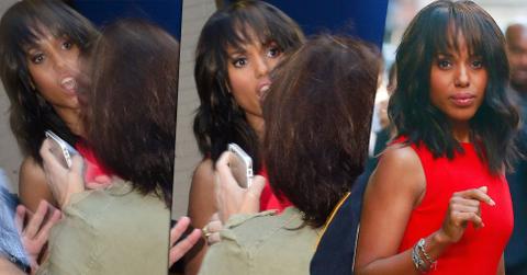 Kerry washington attacked fan gma ambushed