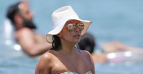 *EXCLUSIVE* Eva Longoria slips into a sexy one piece bikini in Maui