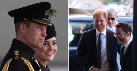 Split photo of Prince William and Prince Harry