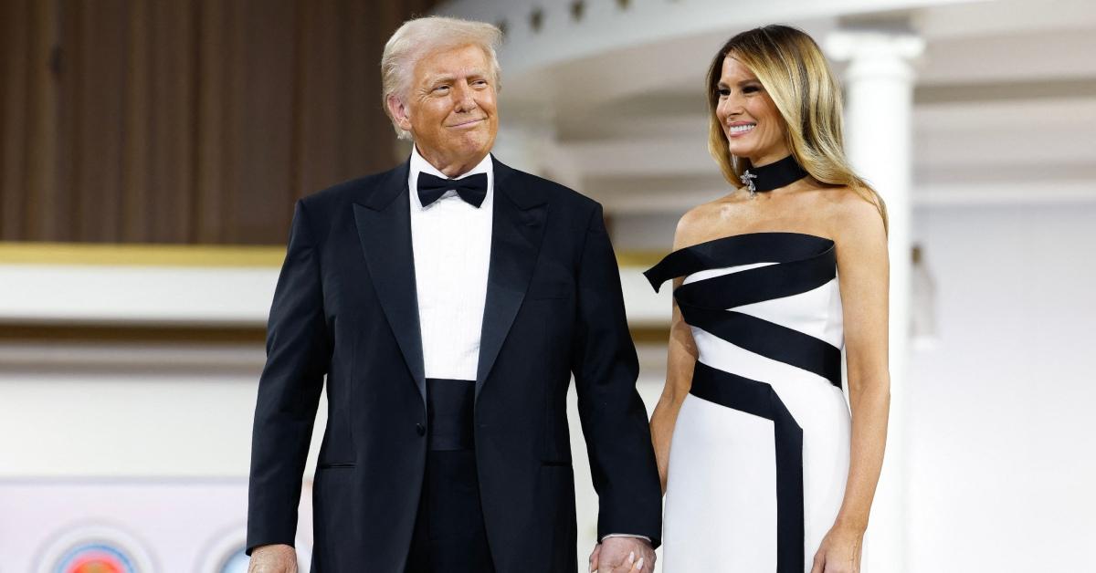 donald melania trump dance inauguration ball body language photos