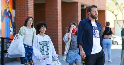 ben affleck kids halloween shopping