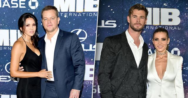 Chris Hemsworth & Elsa Pataky & Matt Damon & Wife