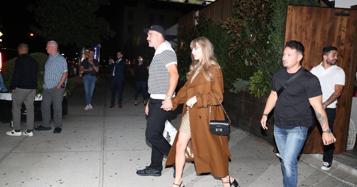 Photo of Travis Kelce and Taylor Swift