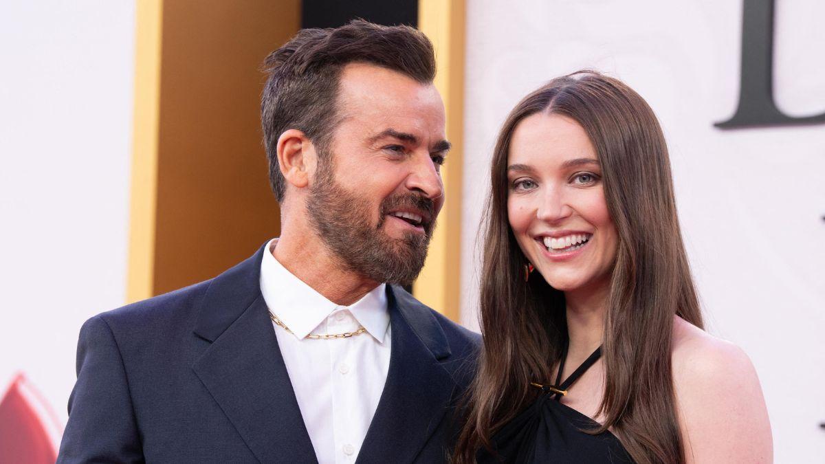 Photo of Justin Theroux and Nicole Brydon Bloom.