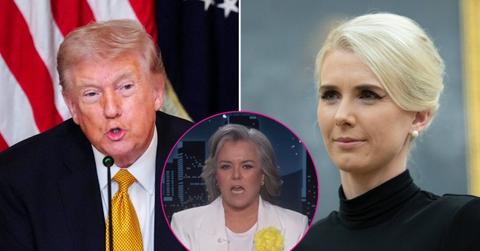 Composite photo of Donald Trump, Natalie Harp and Rosie O'Donnell.