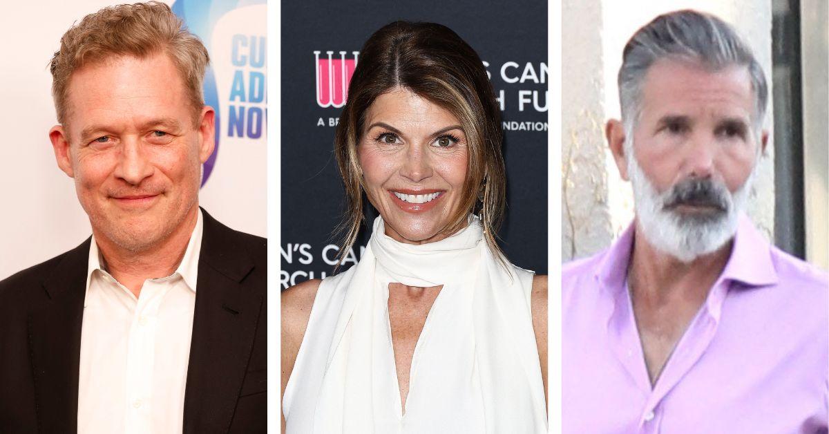 image of The former costars shared a hug outside the restaurant — one day before Lori Loughlin's split was announced.