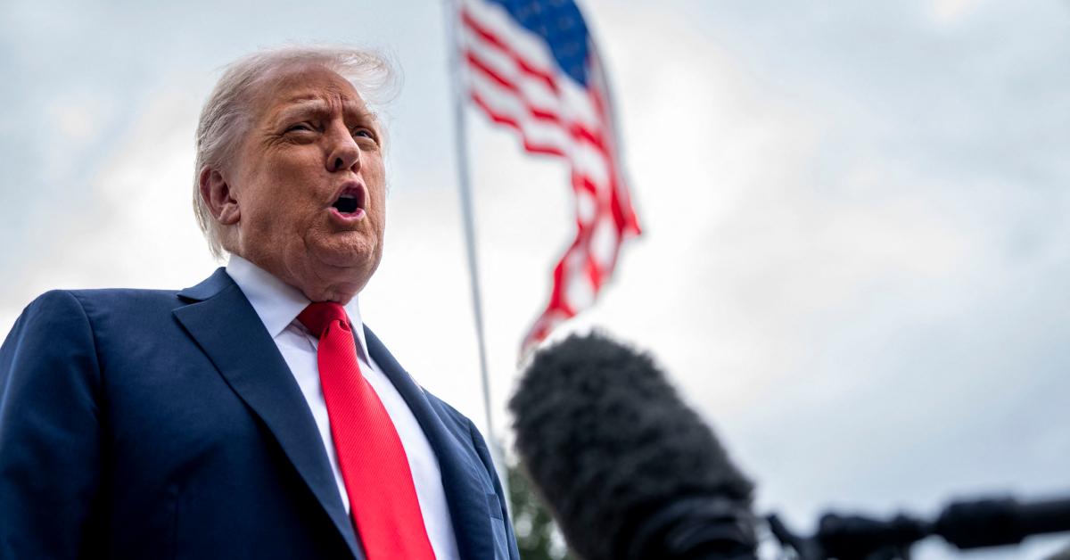 Image of Donald Trump was accused of having a 'droopy face' during a 9/11 memorial event.