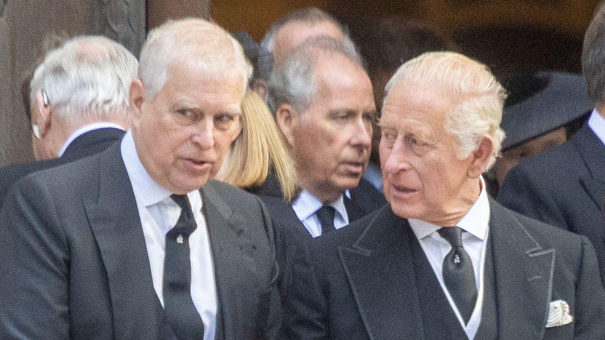 Photo of ex-Prince Andrew and King Charles.