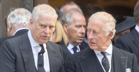 Photo of ex-Prince Andrew and King Charles.