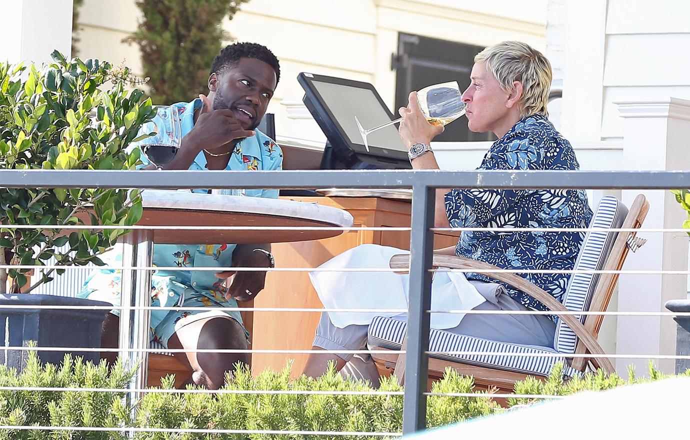 Ellen DeGeneres and Kevin Hart have lunch